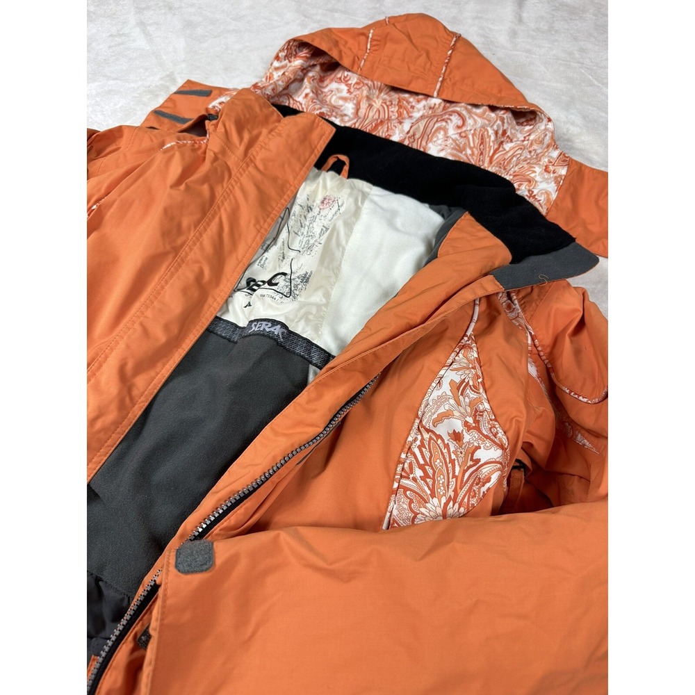 Vintage 80's-90's  SERAC Orange Ski Snow Jacket Women's MEDIUM - Picture 7 of 13